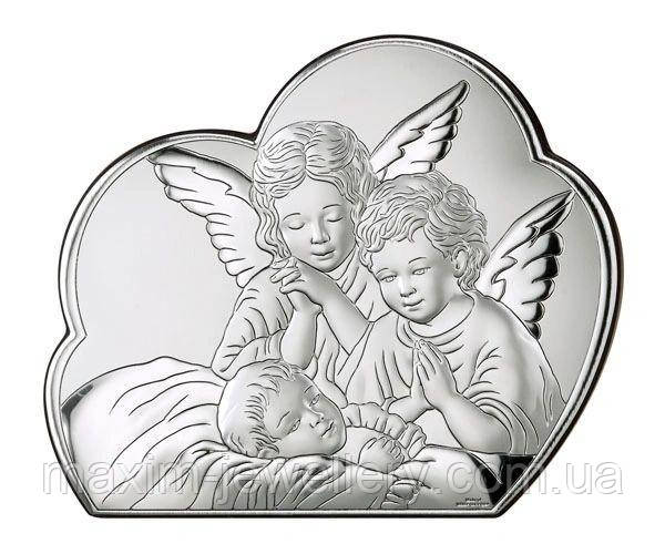 Срібна ікона "Ангел Охоронець"