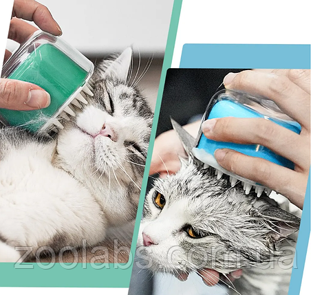 Силіконова щітка для вичісування шерсті котів | Cheerble Pet Brush Candy, фото 2