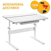 Растущий подростковый (детский) стол - парта трансформер для школьника Fundesk Colore Grey
