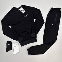 Спортивный костюм Nike Свитшот + Штаны весна\осень турецкая двунитка (носки в подарок), Найк костюм мужской