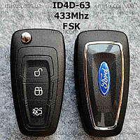 Ключ Ford Kuga C-Max Focus Fiesta Mondeo Galaxy ID4D 433Mhz FSK