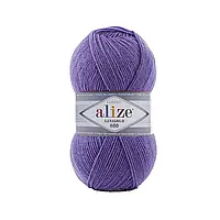 Alize LANAGOLD 800 (Лана Голд 800) № 851 барвінок (Пряжа, нитки для в'язання напіввовна)
