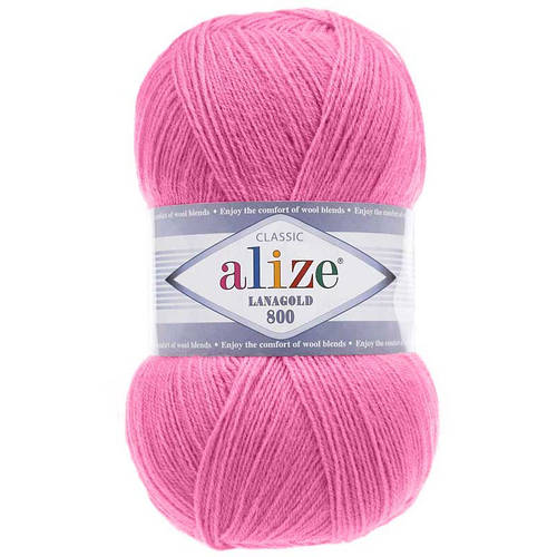 Купить Alize LANAGOLD 800 (Лана Голд 800) № 178 темно-розовый (Пряжа ...