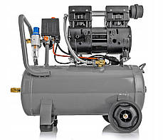 Безмасляний компресор для гаража Majster Polska MP-0063 24 л 10 бар  60 дБ компресор 24л безмасляний для майстерні, фото 3