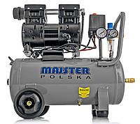 Компрессор безмасляный Majster Polska MP-0063 24 л, 10 бар, Тихий - 60 дБ