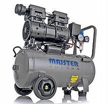 Безмасляний компресор для гаража Majster Polska MP-0063 24 л 10 бар  60 дБ компресор 24л безмасляний для майстерні, фото 5