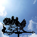 Флюгер Голуби, флюгер на дах з металу 2 мм., фото 10