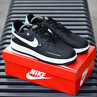 Мужские Кроссовки Nike Air Force 1 Low Black White 43