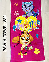 Полотенце для девочек оптом, Disney, 70*140 см., арт. PAW-H-TOWEL-239