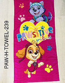 Рушник для дівчаток оптом, Disney, 70*140 см, арт. PAW-H-TOWEL-239