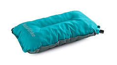 Самонадувна подушка для подорожей Naturehike Blue, надувна подушка для сну з чохлом