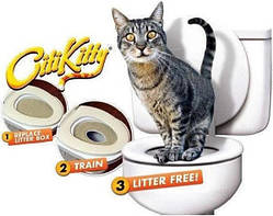Набор система для приучения кошки к унитазу Citi Kitty туалет для кота на унитаз