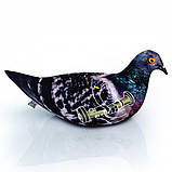 М'яка іграшка  "Голуб Валера з Джавеліном" 30см,подушка-антистрес, іграшка птах голуб, фото 8