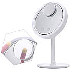 Настільне дзеркало з підсвіткою та вентилятором Beauty Breeze Mirror / Дзеркало для макіяжу зі збільшувачем, фото 9