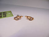 Золоті жіночі сережки з діамантами, вага 2,66 г., фото 6