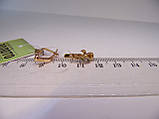 Золоті жіночі сережки з діамантами, вага 2,66 г., фото 5