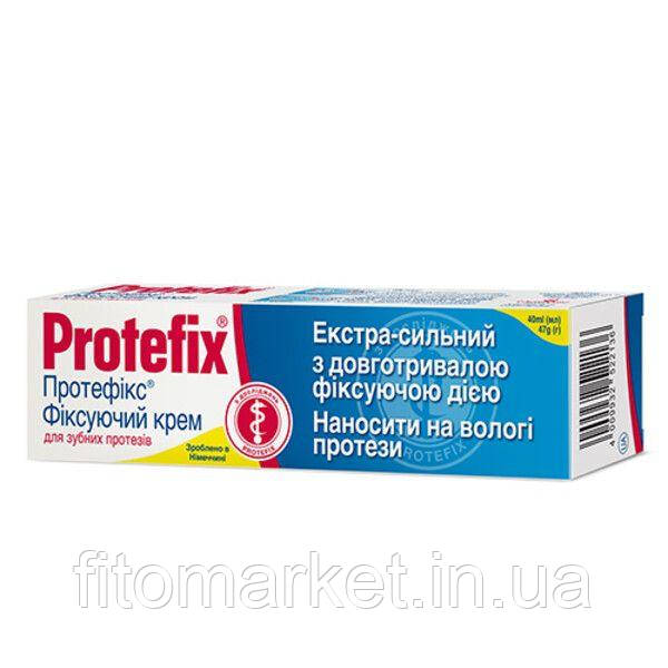 Протефикс крем для фіксації зубних протезів екстра сильний 40мл - фото 2 - id-p817622564