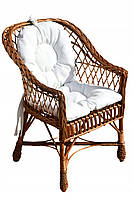 Плетене садове крісло Cuda White