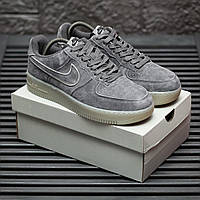 Мужские Кроссовки Nike Air Force 1 Low Luxury Suede Grey 41-44-46