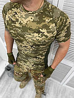 Военная тактическая мужская футболка пиксель ВСУ армейская футболка камуфляжный пиксель (DB-13999) M