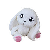 Цукрова прикраса "Зайченя з рожевими лапками"