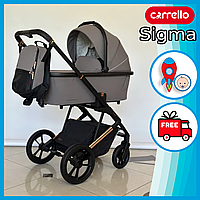 Детская универсальная коляска Carrello Sigma 2 в 1 CRL-6509 (люлька, дождевик, москитная сетка, рюкзак) Fog