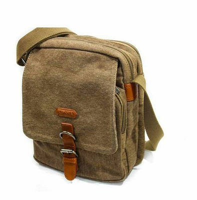 Чоловіча сумка через плече маленька тканинна повсякденна для документів 6586