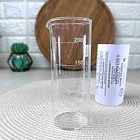 Мірний стакан 200 мл з паспортом, мірник