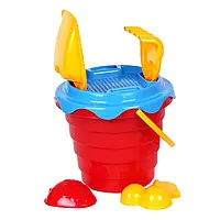 Іграшка "Набір пісочний А" ТехноК 0489 2 пасочки Червоний