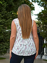 Вишукана жіноча блуза, тканина "Штапель" 58, 60, 62 розмір 58, фото 2