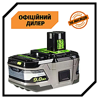 Аккумулятор RYOBI RB18L90 ONE+ Li-Ion (18 В, 9 А/ч) Топ 3776563