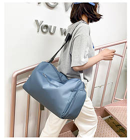Спортивна жіноча сумка синя Buqingting