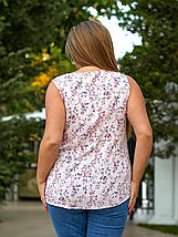 Вишукана жіноча блуза, тканина "Штапель" 58, 60, 62 розмір 58, фото 4