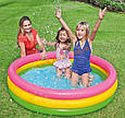 Надувний басейн для малюків Intex 57412 "Веселка" 114х25 см, 136 л, від 2 років, з надувним дном, фото 3