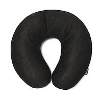Дорожная подушка подголовник черного цвета