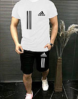 Чоловічий літній комплект костюм з футболками Adidas