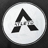 Батут Atleto 252 см з подвійними ногами з сіткою синій, фото 10
