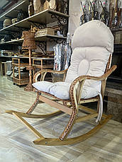 Крісло-гойдалка плетена з лози, фото 3