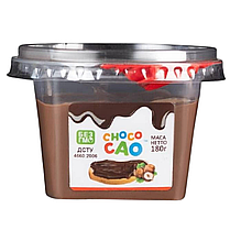 Ящик шоколадної пасти з горіхами "Чоко-као" 180 г (в ящику 12 шт), фото 2