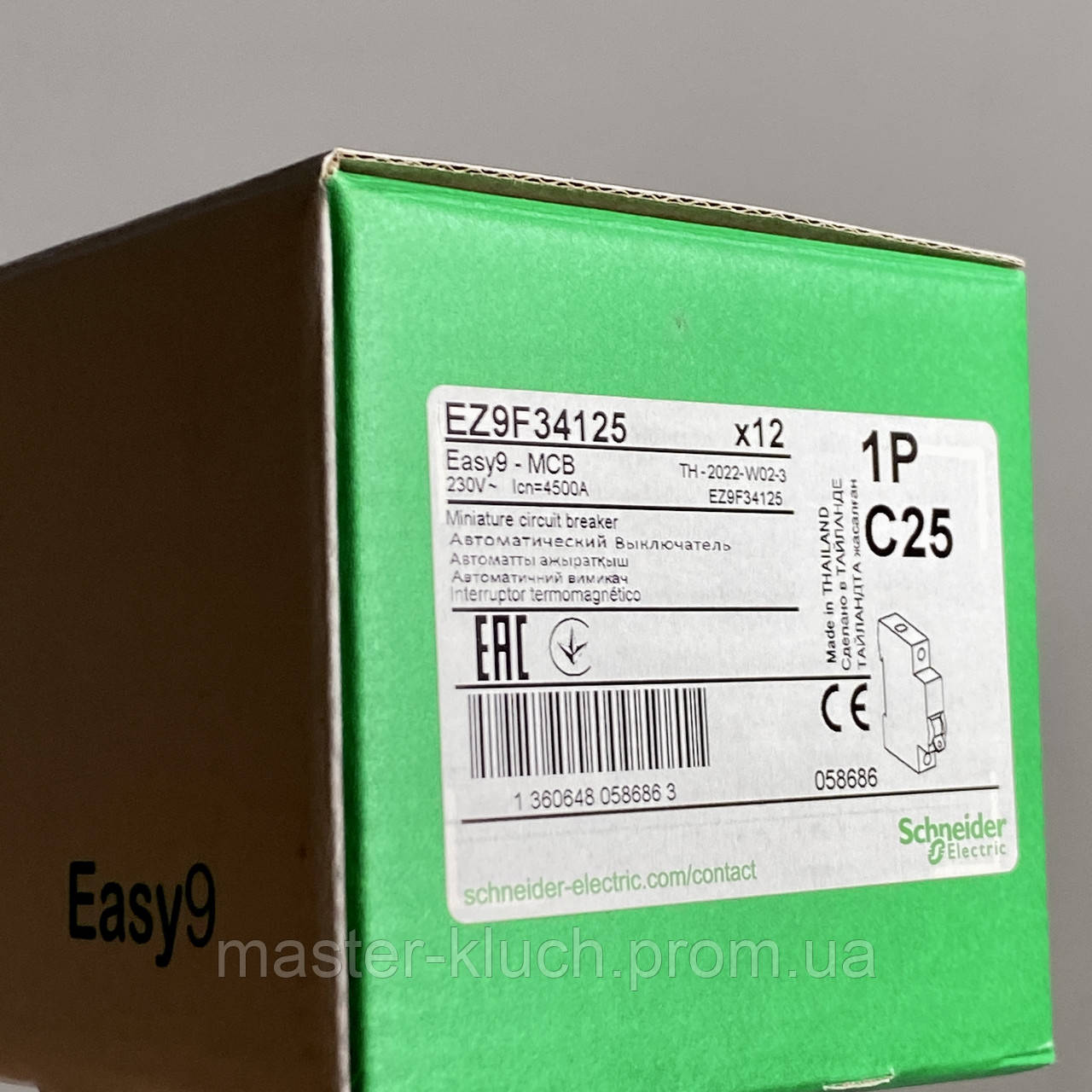 Автоматический выключатель Schneider Electric Easy9 25A 1P С - фото 3 - id-p278014045