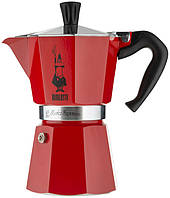 Гейзерная кофеварка Bialetti 270 мл. 6 чашек Красная