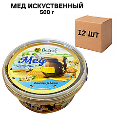 Ящик меду "Штучний" 500 г (в ящику 12 шт)