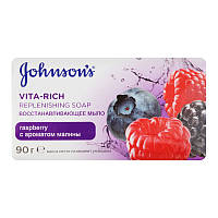 Мыло Johnson's Body Care Vita Rich Восстанавливающее с экстрактом малины 90 г