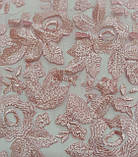 Сітка з вишивкою рожева, фото 7