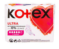 Прокладки женские гигиенические "Kotex ultra" 5 капель (7шт.)