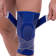 Наколінник бандаж еластичний із фіксувальним ременем Sibote (ST-7029), фото 2