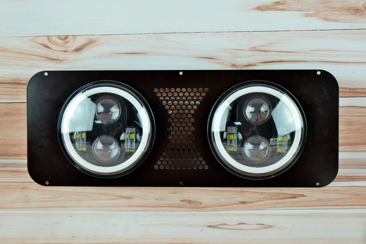 Рестайлінгові передні круглі фари та решітка на МТЗ-892 (Ближній+Далекий+поворот+ДХО), фото 1