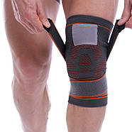 Наколінник бандаж еластичний із фіксувальним ременем Sibote (ST-960), фото 2