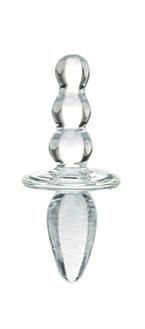 Анальний стимулятор Glas Titus Glass Beaded Butt Plug