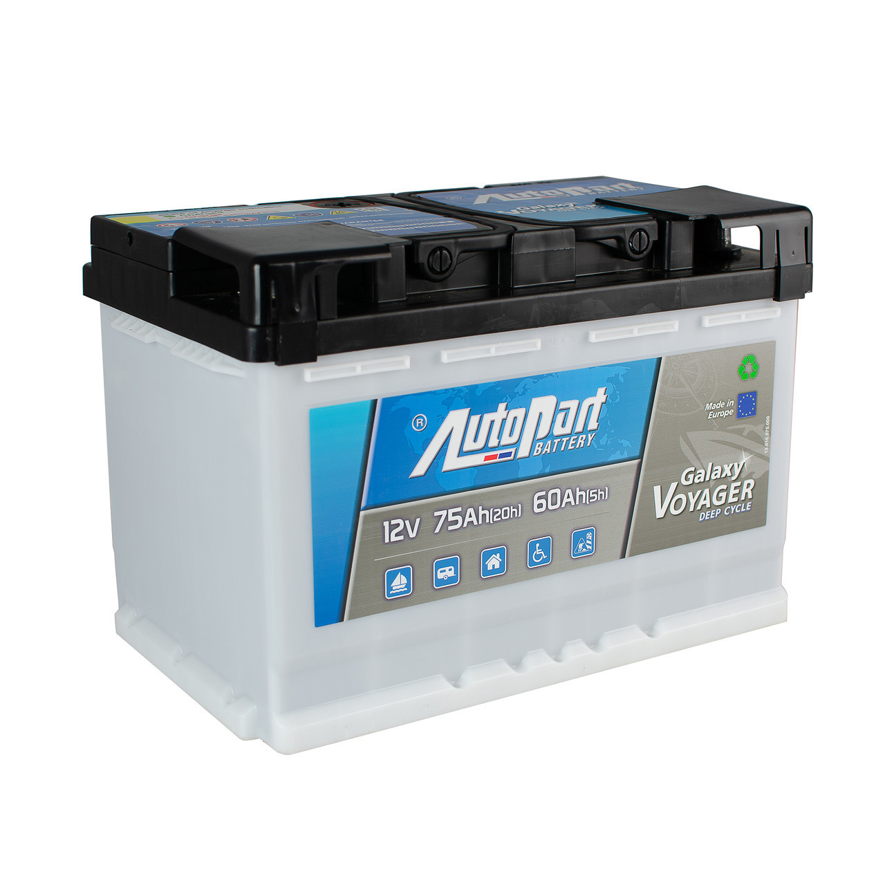 Акумулятор Autopart 75 Ah/12V Voyager (0) стаціонарний